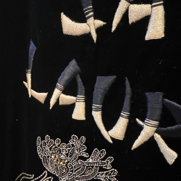 Saint Laurent Velvet Varsity Bomber Jacket - 36 - Picture 5 of 12